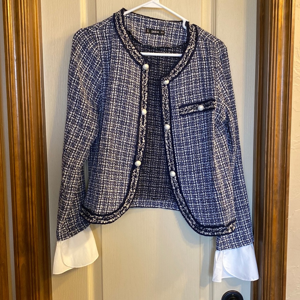 NWOT SheIn tweed jacket